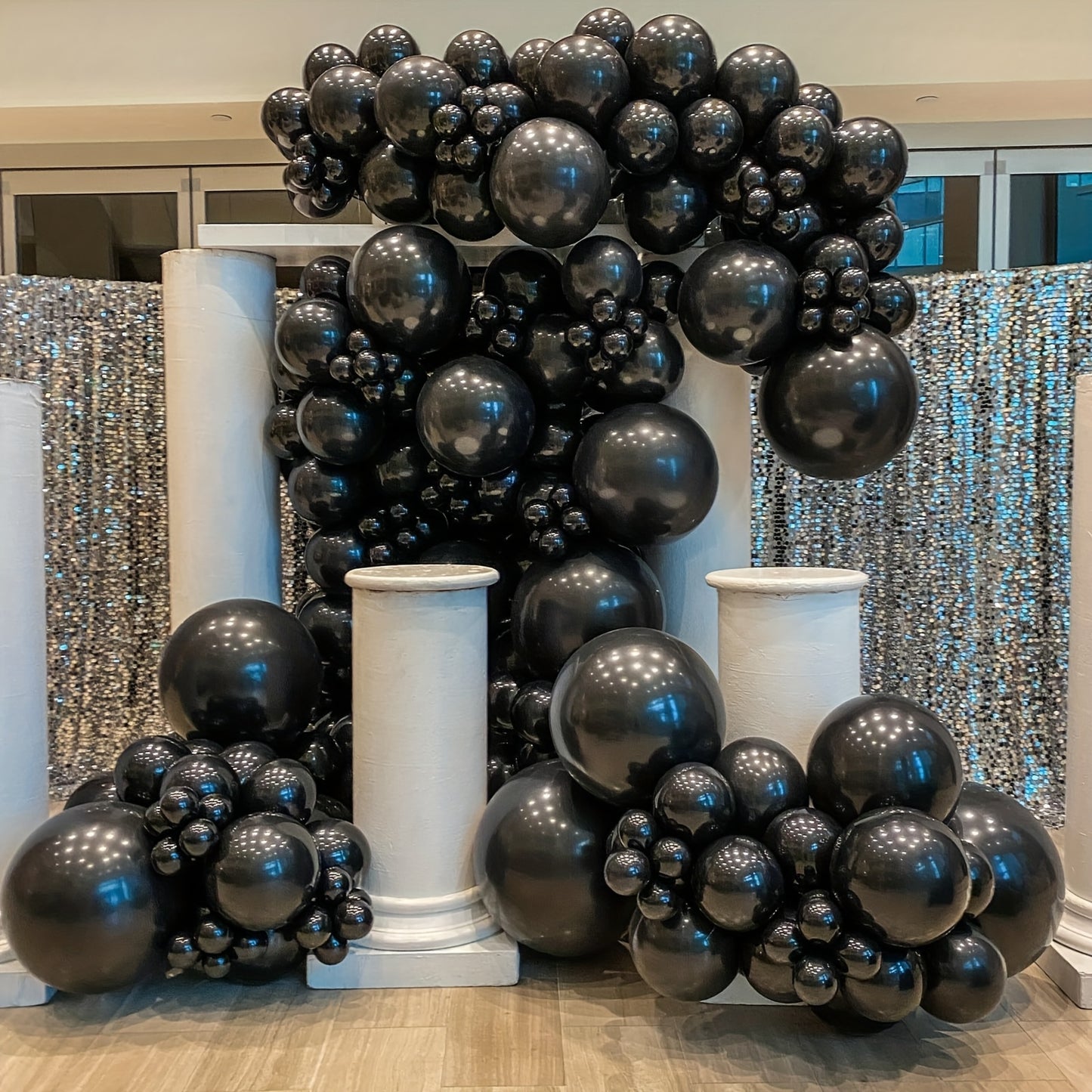 Classic Black latex balloons 25pcs