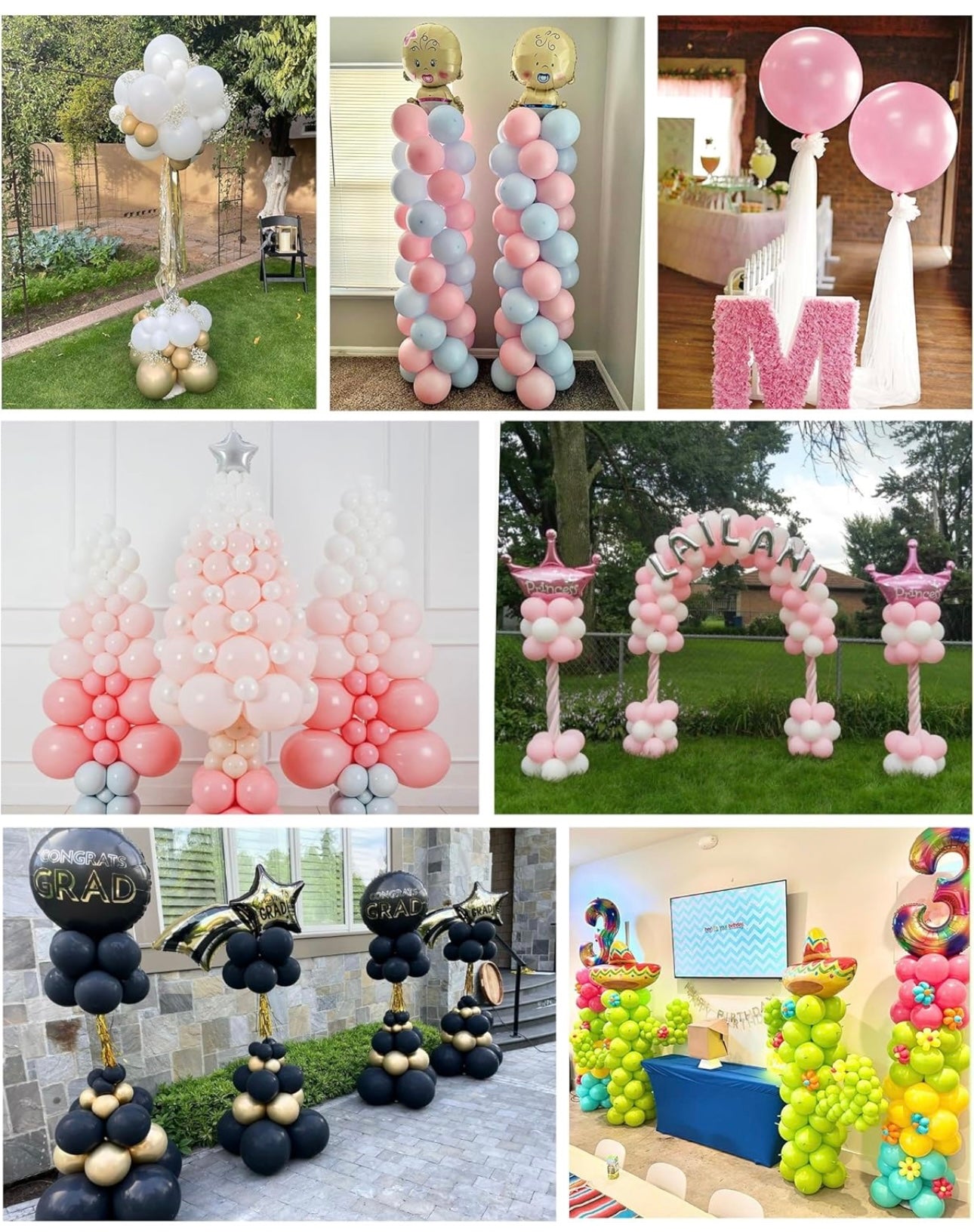 Telescopic Balloon Stand (Twin Pack)