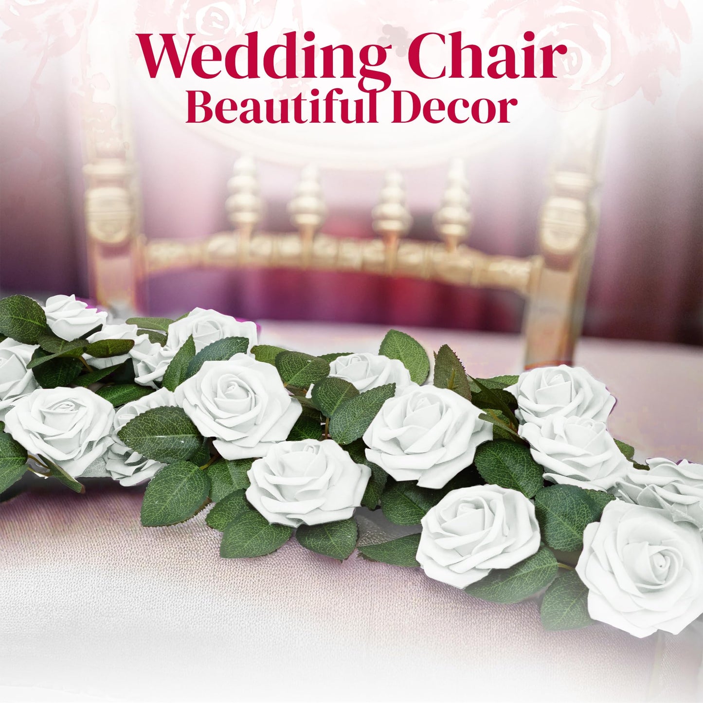 Artificial Foam Roses 25 pcs (Petalscentusia)