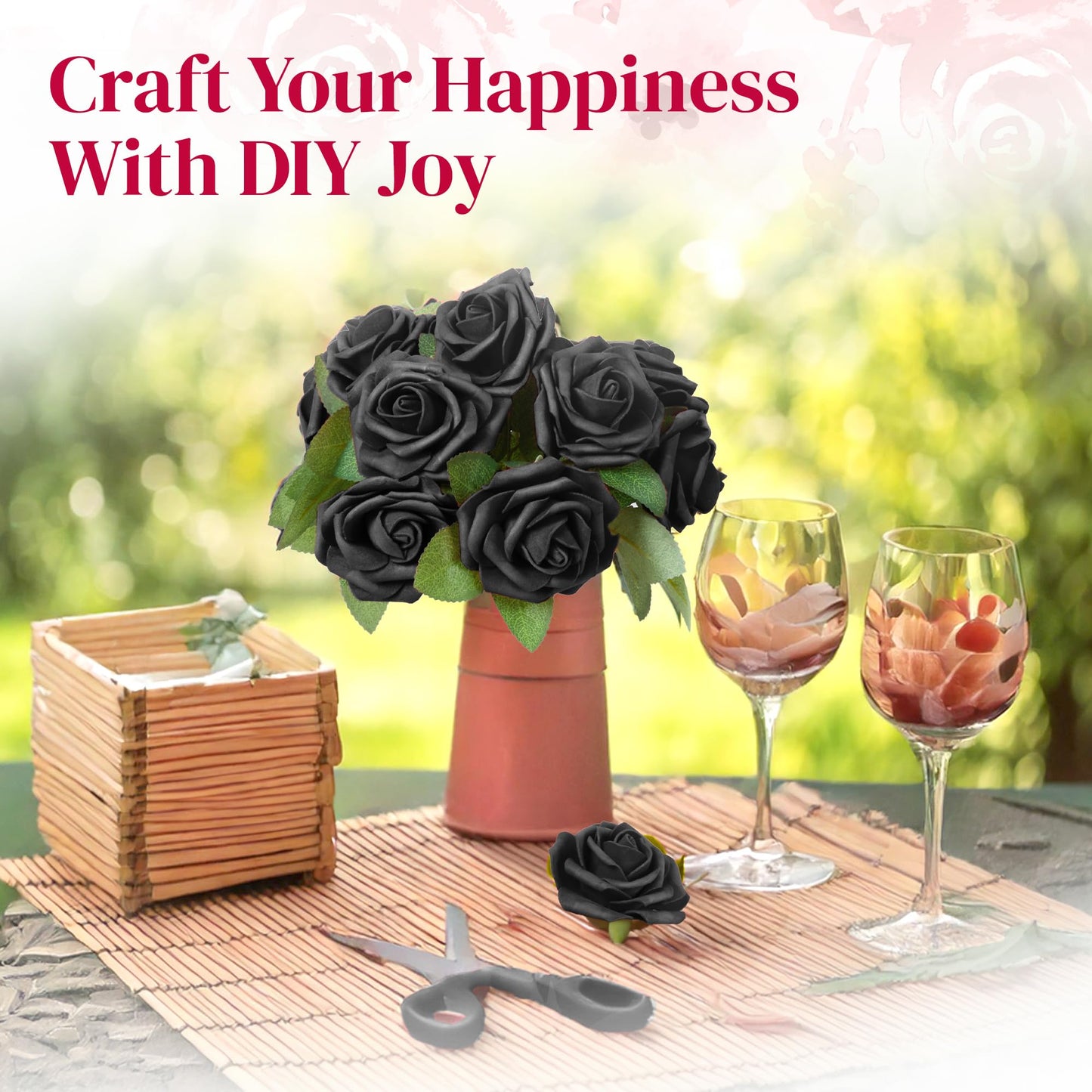 Artificial Foam Roses 25 pcs (Petalscentusia)