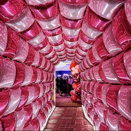 Foil balloon wall assorted packs 25pcs