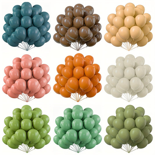 Retro Color Latex Balloons 30pcs