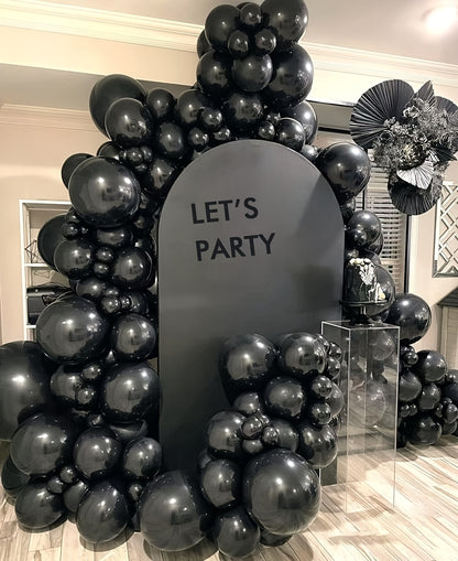 Classic Black latex balloons 25pcs