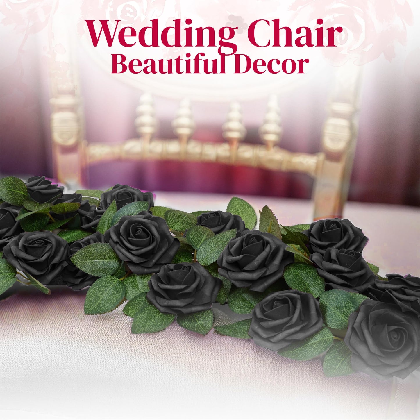 Artificial Foam Roses 25 pcs (Petalscentusia)