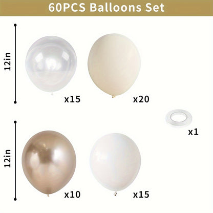 Champagne assorted palette 60pcs