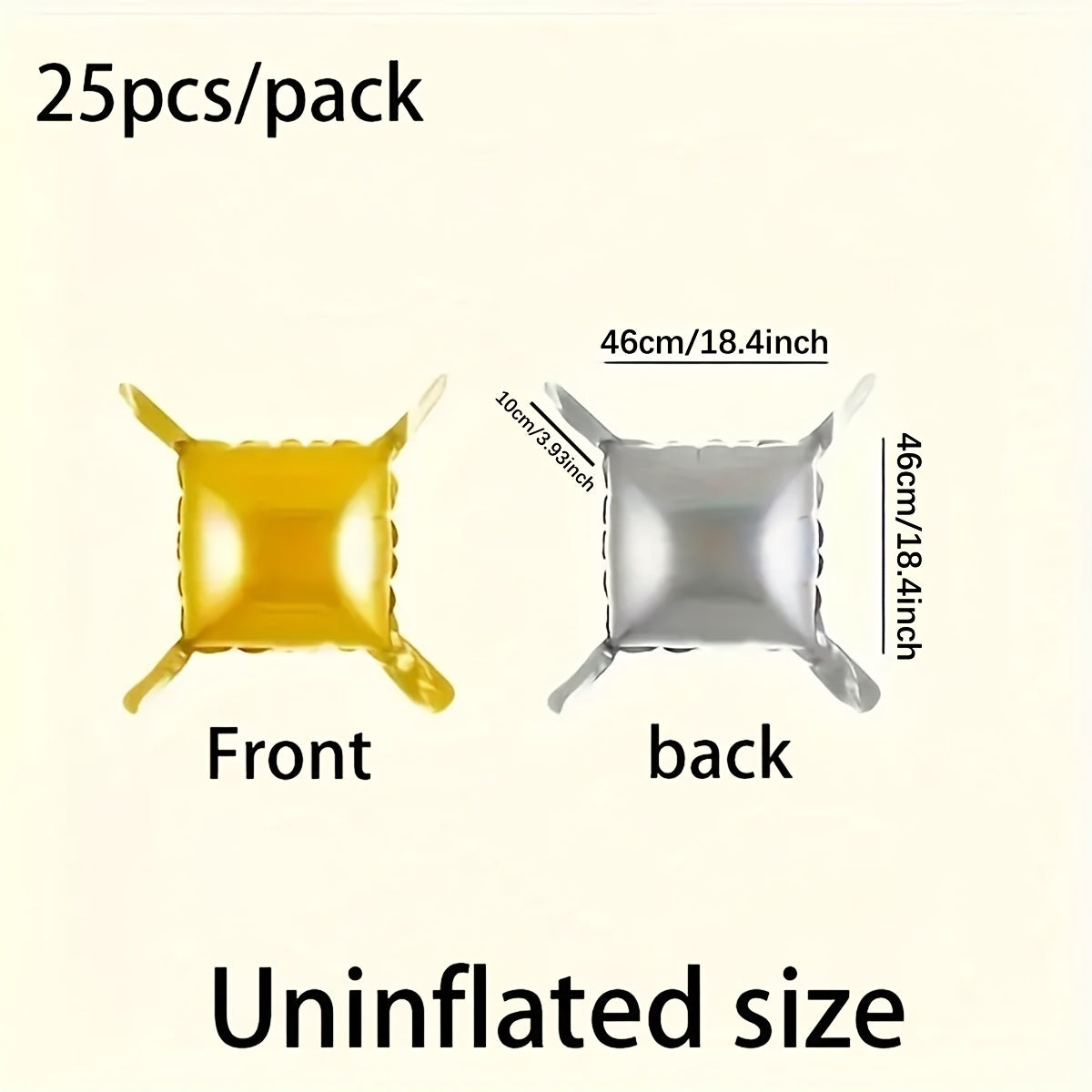 Foil balloon wall assorted packs 25pcs