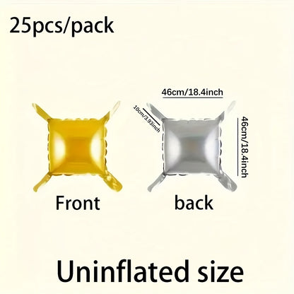 Foil balloon wall assorted packs 25pcs