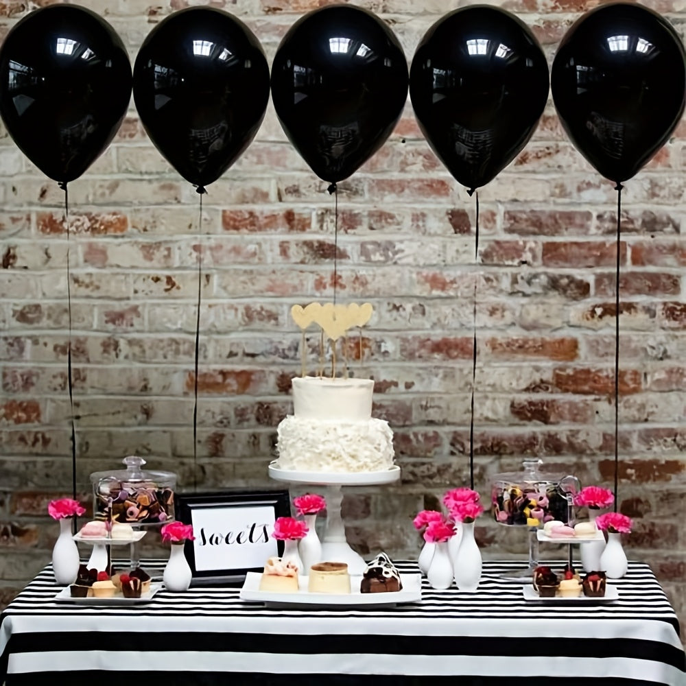 Classic Black latex balloons 25pcs