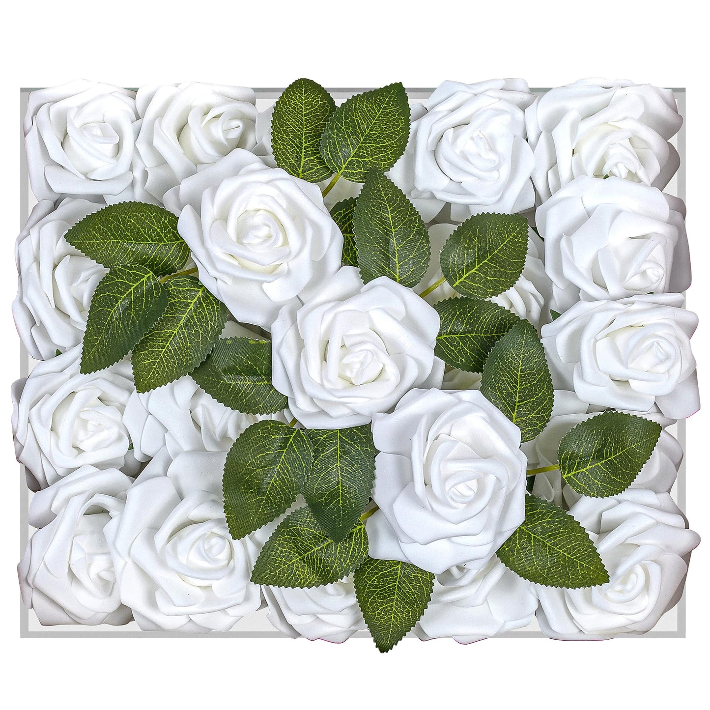 Artificial Foam Roses 25 pcs (Petalscentusia)