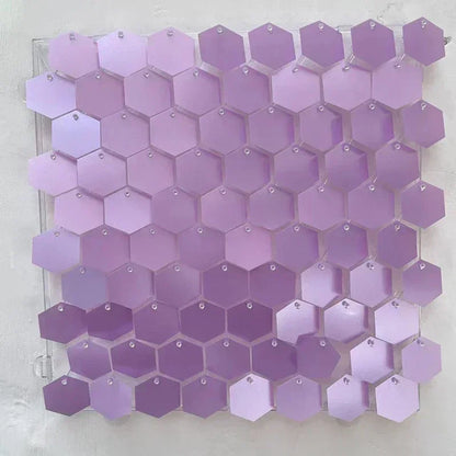 Hexagonal Sequin Panel (Shimmer Wall) 12/16/18pcs