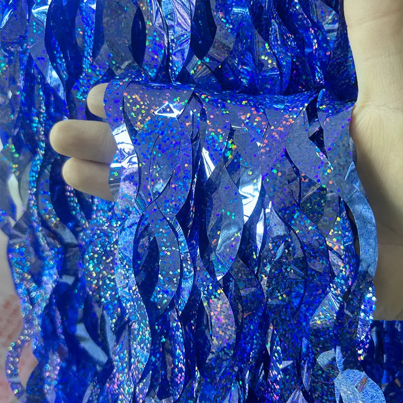 Metallic Foil Fringe Curtains