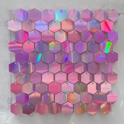 Hexagonal Sequin Panel (Shimmer Wall) 12/16/18pcs
