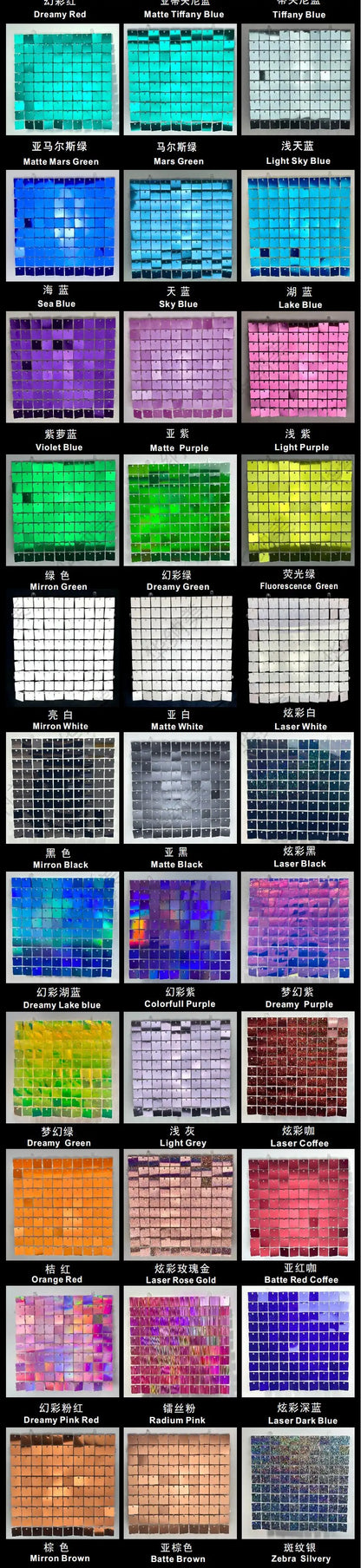 Sequin Panel (Shimmer Wall) 18 Pcs
