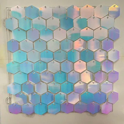Hexagonal Sequin Panel (Shimmer Wall) 12/16/18pcs
