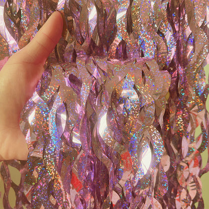 Metallic Foil Fringe Curtains