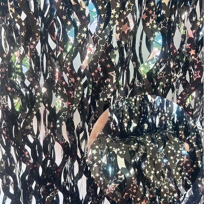 Metallic Foil Fringe Curtains