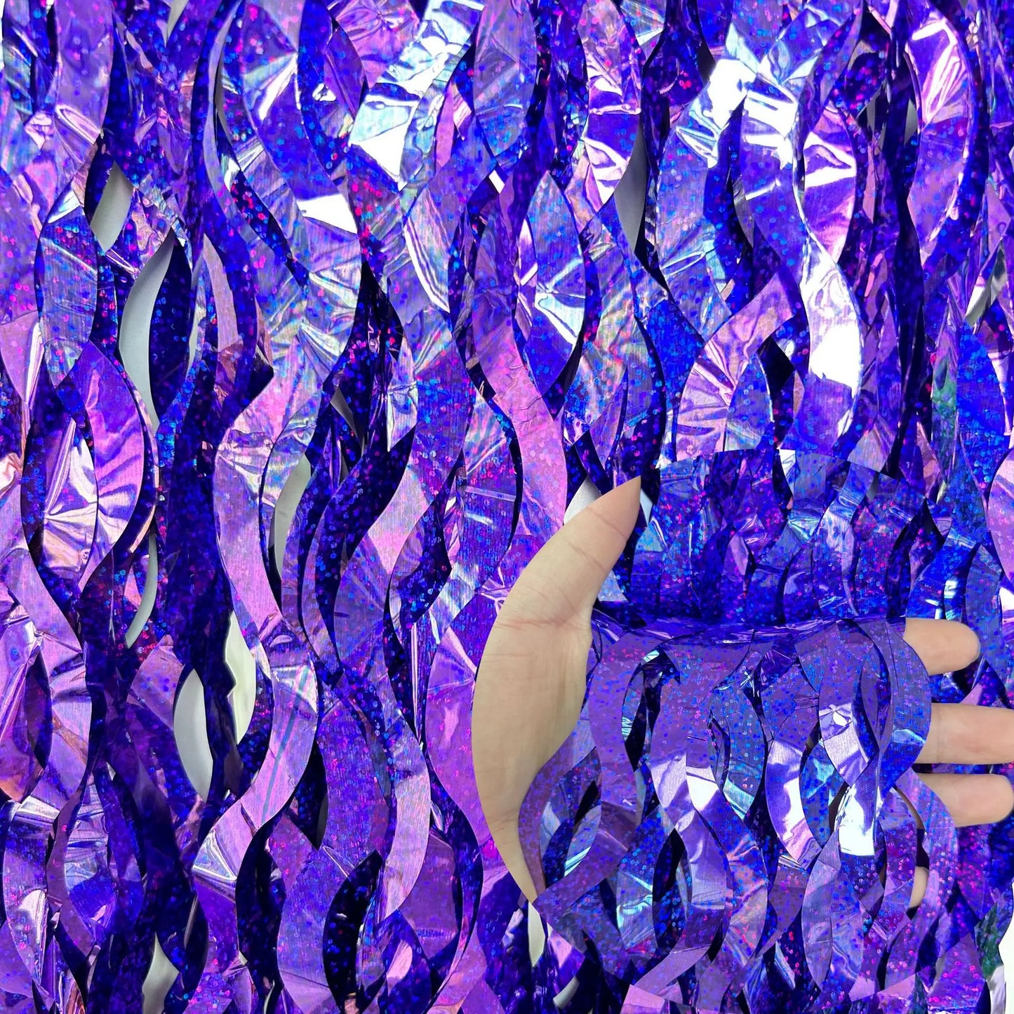 Metallic Foil Fringe Curtains