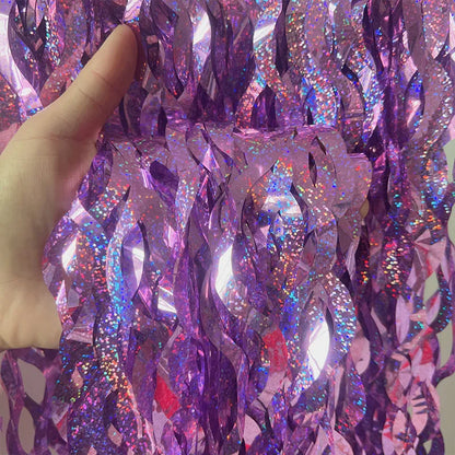 Metallic Foil Fringe Curtains