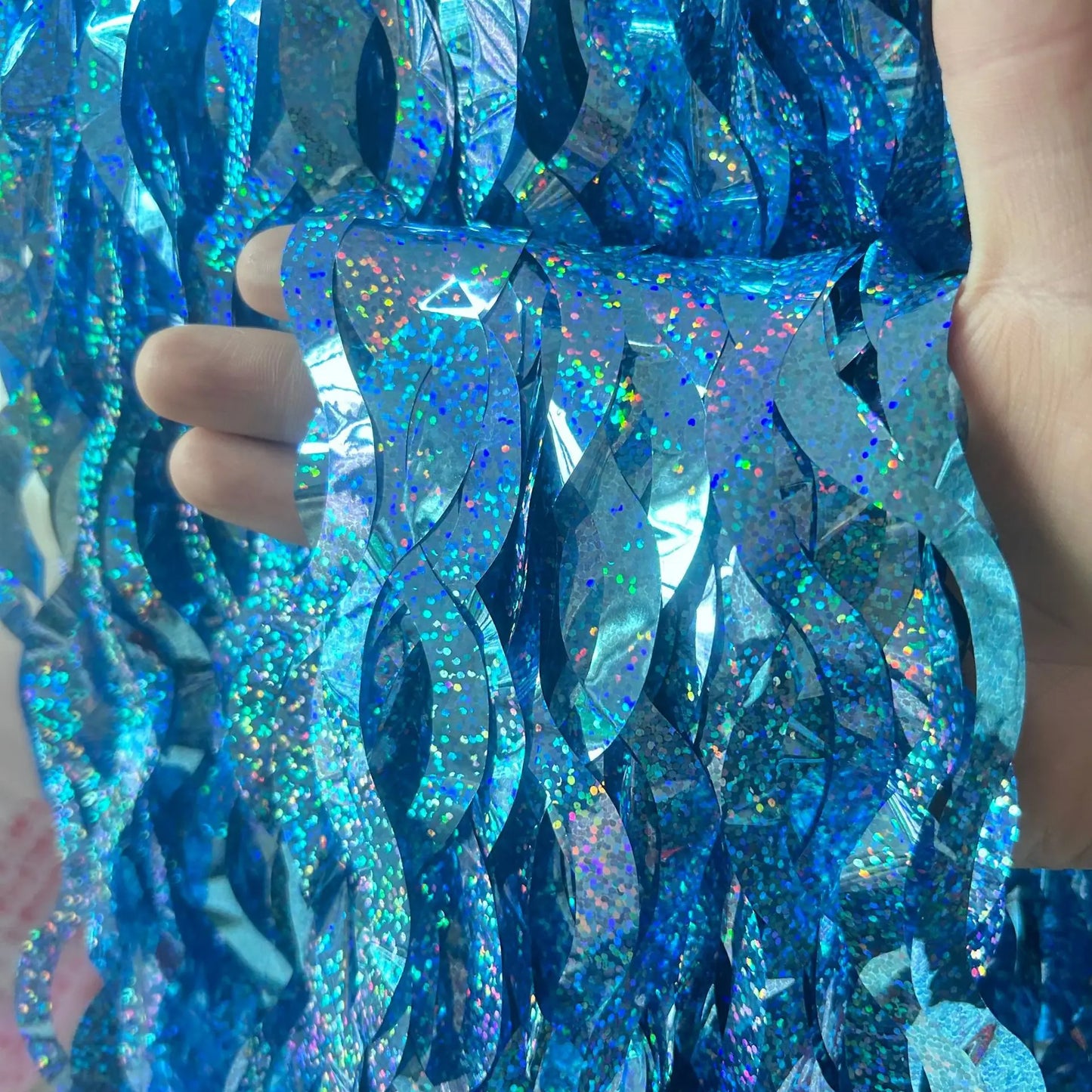 Metallic Foil Fringe Curtains